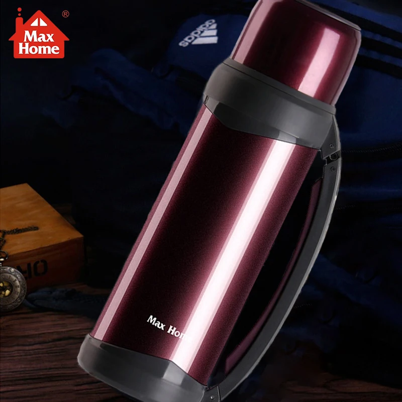 MAX HOME 1050 мл дорожная походная вакуумная колба походный нержавеющая сталь термос