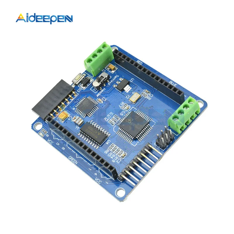Blue 8x8 Драйвер матрицы щит полный Цвет Радуга Цвет duino V2.0 DM163 цветная(RGB) Светодиодная панель для водителя Модуль 5 V FT232 USB для Arduino UNO - Цвет: Blue