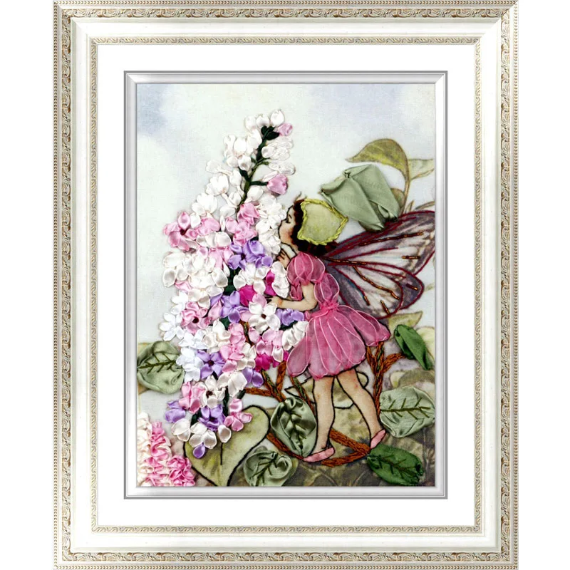 40X30cm со сказочным цветком DIY 3D вышивка крестиком комплект рукоделие