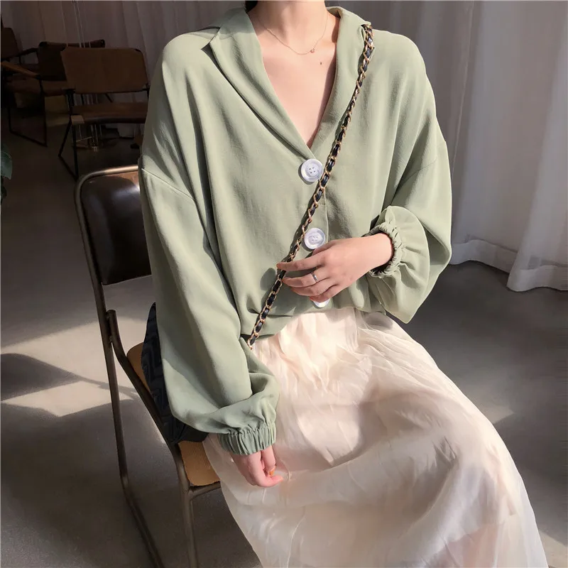 Cheap wholesale2019new autumn winter Hot selling women's fashion casual ladies work Blouse Gauze Skirt Suit cute 2 piece Set FP9 |