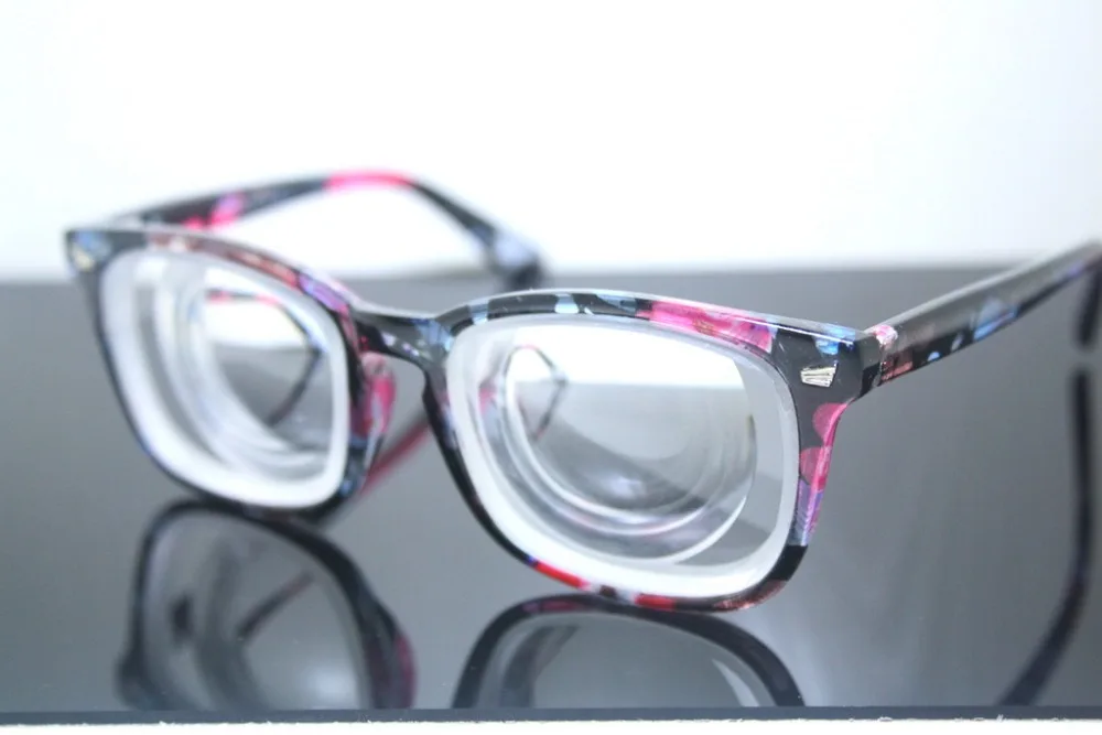 Женские новые очки Lentes Opticos с оправой для очков оправа большой цветком высоким