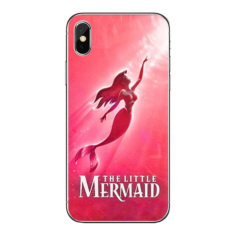 Для iPod Touch iPhone 4 4S 5 5S 5C SE 6 6S 7 8 X XR XS Plus MAX мягкие чехлы с рисунками животных Русалочки