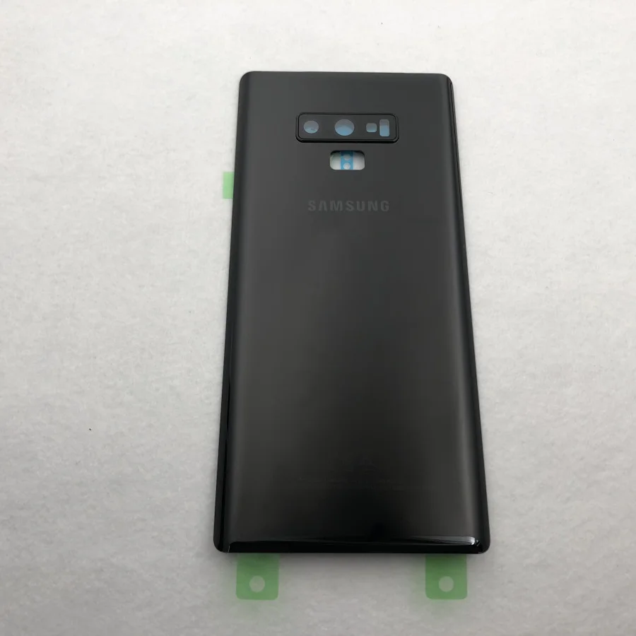 Note 9 black Note9 чехол на заднюю батарейку для samsung Galaxy Note 9 N960 N960F N9600 задняя крышка на стекло+ объектив для камеры - Цвет: Note 9 black