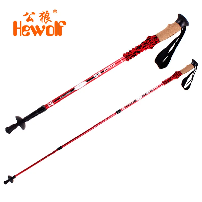 Палка Hewolf alpenstock 7075 алюминиевая складная палка телескопическая трость прямая