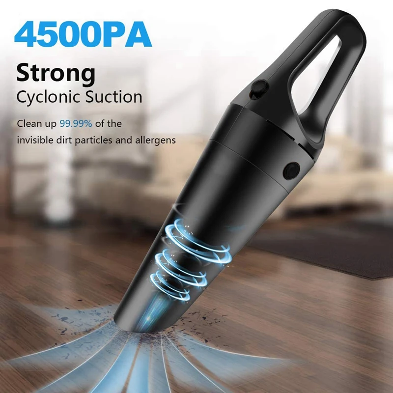 Ручной пылесос беспроводной перезаряжаемый автомобильный с сильным всасыванием