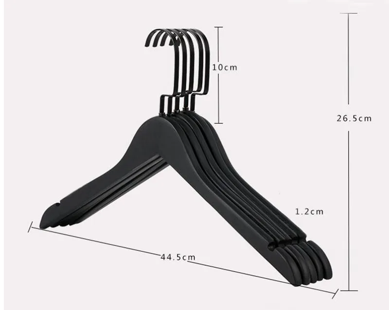 Hanger for man Высокое качество черная деревянная вешалка для одежды для костюма пальто рубашки, черные деревянные брюки юбка вешалка с зажимами(12 шт./лот - Цвет: Hanger for man