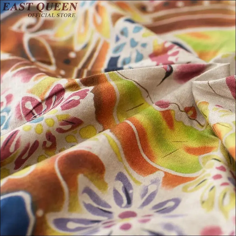 Повседневная рубашка с принтом в китайском национальном стиле летняя длинными