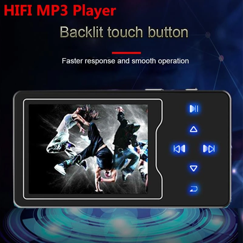 HIFI Bluetooth MP3 плеер 16 ГБ встроенный динамик сенсорная кнопка с 2 4 дюймовым HD большим
