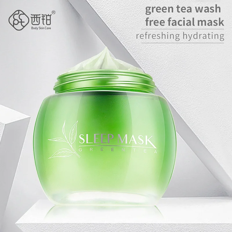 Маска для сна CCPT с зеленым чаем Освежающая увлажняющая глубоко удерживающая