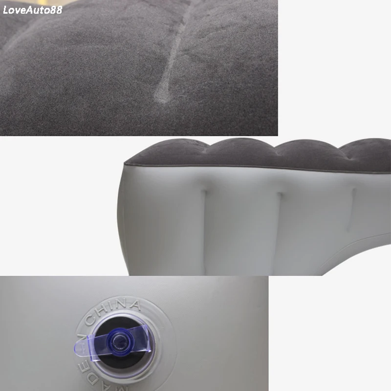 

Inflatable Car Travel Bed Mattress Back Seat Gap Pad Air bed Cushion Outdoor With Air Pump Travel Bed Car Back Seat Cover