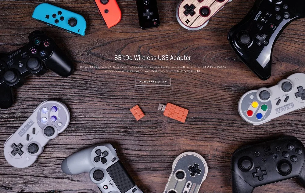 Беспроводной bluetooth адаптер 8 битдо USB для ПК Mac Raspberry Pi Nintendo Switch поддержка PS4 PS5 Xbox One