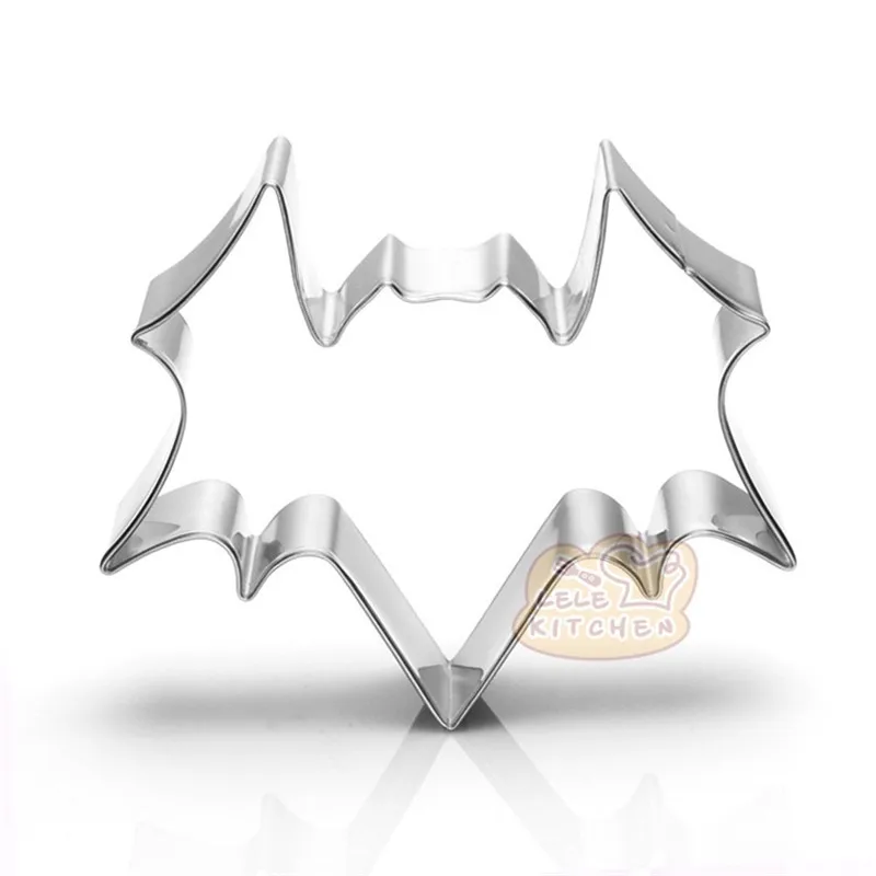 Bat Animal Metal Cookie Cutter Dessert Baking Accessories for Halloween Event Fun Party Treat DIY Decorating Fondant Cake Fruit |