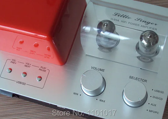 Xiangsheng H-03A Гибридный 6F1 ламповый усилитель HiFi Exquis MP3 Плеер Ключ USB SD карты декодер
