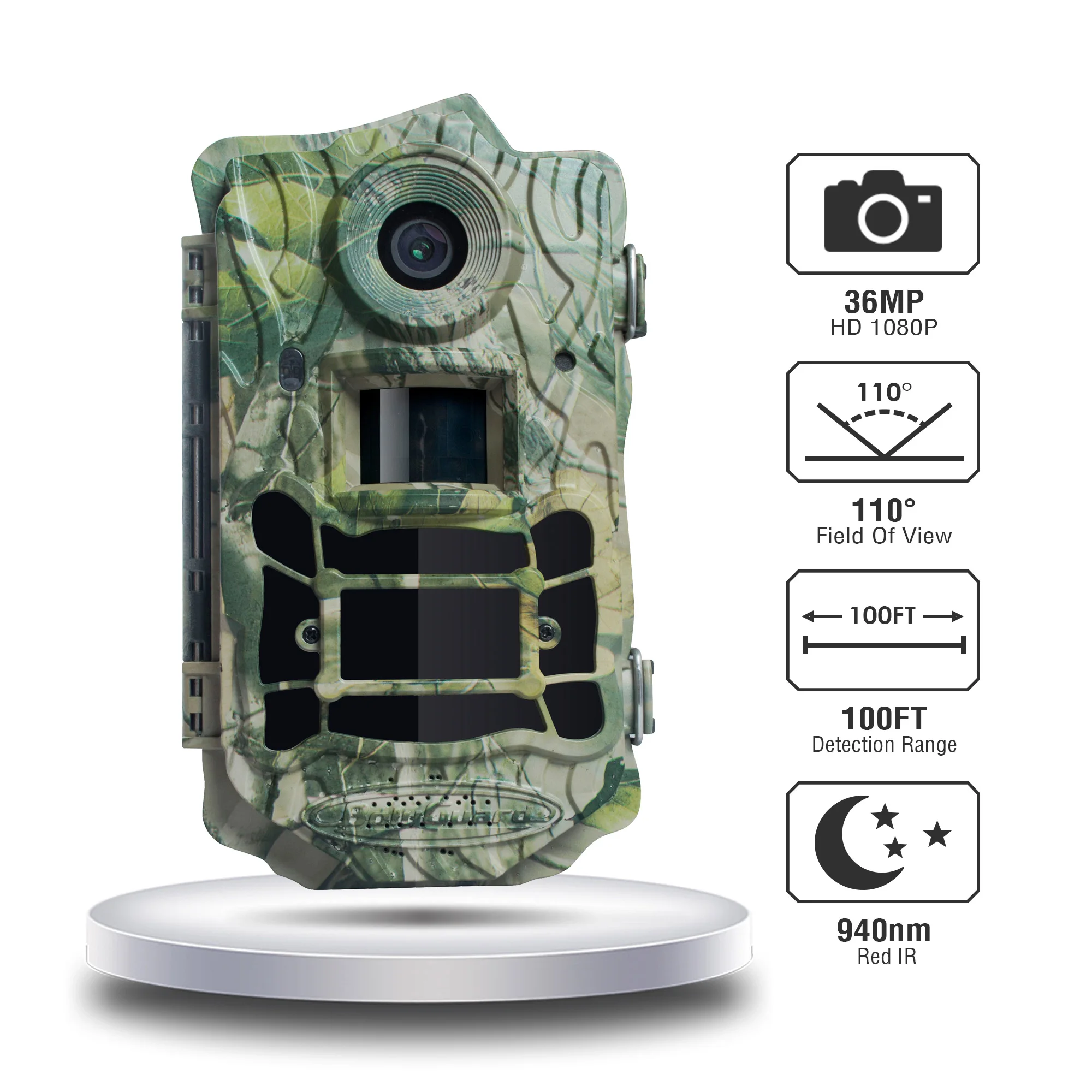 Bolyguard охотничья тропа камера 36MP 1080P HD широкий угол 110 ° тепловизор футов ночное
