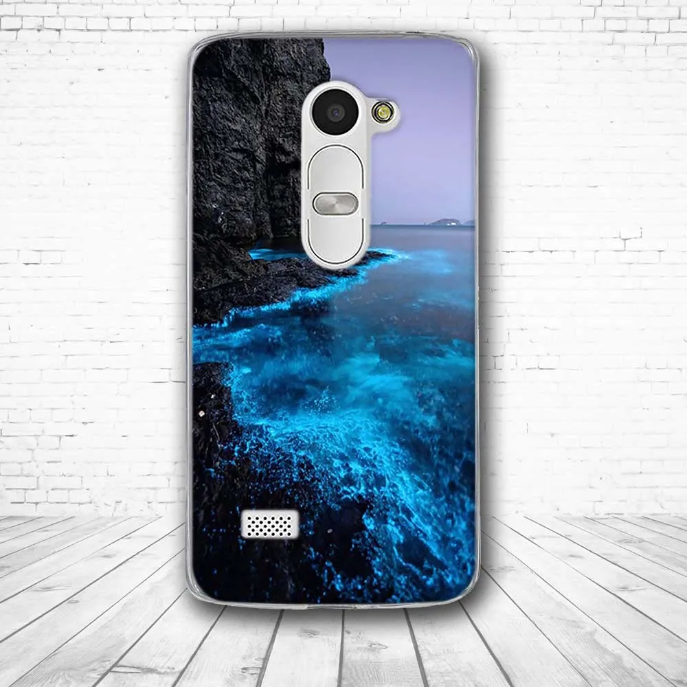 Чехол для LG Leon 4G LTE чехол накладка H340N силиконовые сумки с изображением Луны