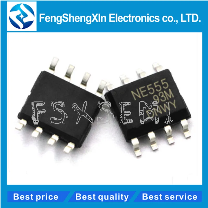 100 шт./лот Новый NE555DR NE555 точный таймер IC SOP 8|Интегральные схемы| |