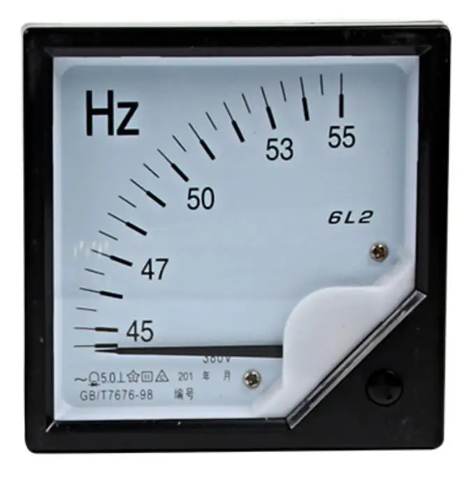 6L2 HZ указатель Частотная Таблица 45 55HZ 220V/380V аналоговая панель