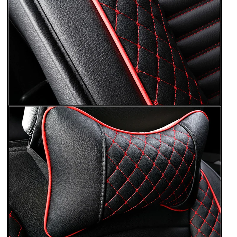 (Передние и задние) из искусственной кожи Авто универсальные автомобильные чехлы