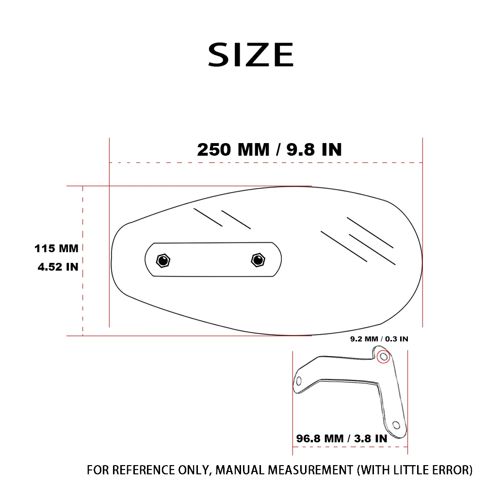 Руль мотоцикла защита от ветра для BUELL XB12Ss F700GS 695 ONSTER VFR 1200/F CBR600F CBR900RR GT250R|vfr 1200|vfr 1200