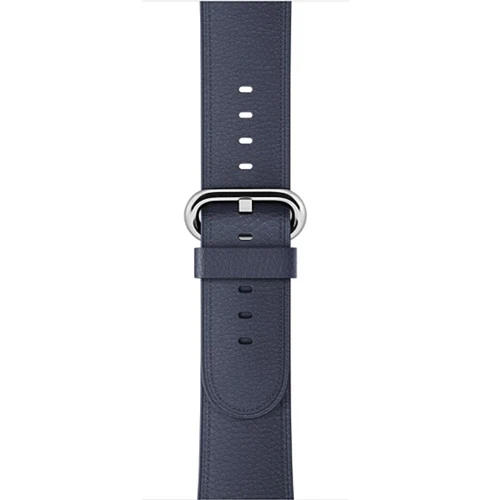 Кожаный ремешок для apple watch Band apple watch 5 4 44 мм, 42 мм, correa, классический наручных часов Iwatch серии 5 4/3/2/1 ремешок на запястье браслет ремень - Цвет ремешка: Midnight blue