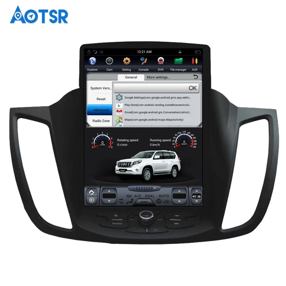 Автомобильный DVD плеер в стиле Tesla на Android GPS навигатор для Ford Kuga 2013 2017 стерео