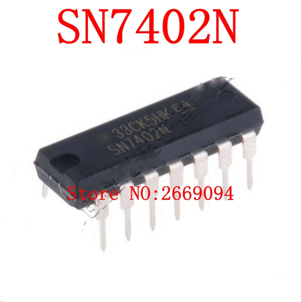 50 шт./100 шт. SN7402N DM7402N HD7402P SN7402 7402P 7402N 7402 новый оригинальный подлинный встроенный DIP14
