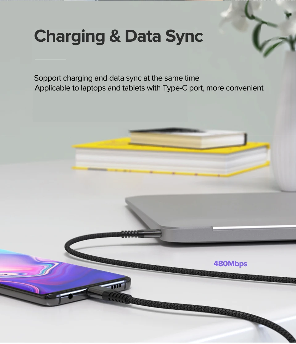 Кабель Venroii type-C-USB C для samsung S10 S9 S8 Note Xiaomi Mi 9 8 60 Вт PD Quick Charge 4,0 USBC huawei быстрое зарядное устройство