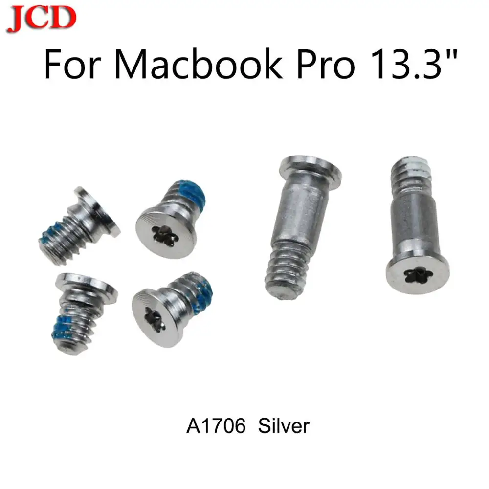 No4 A1706 Silver JCD ноутбук болт для нижнего корпуса для Macbook Pro retina A1278 A1286 A1297 A1398 A1425 A1502 MC975 MC976 MD212 MD213 ME864 A1706 - Цвет: No4 A1706 Silver