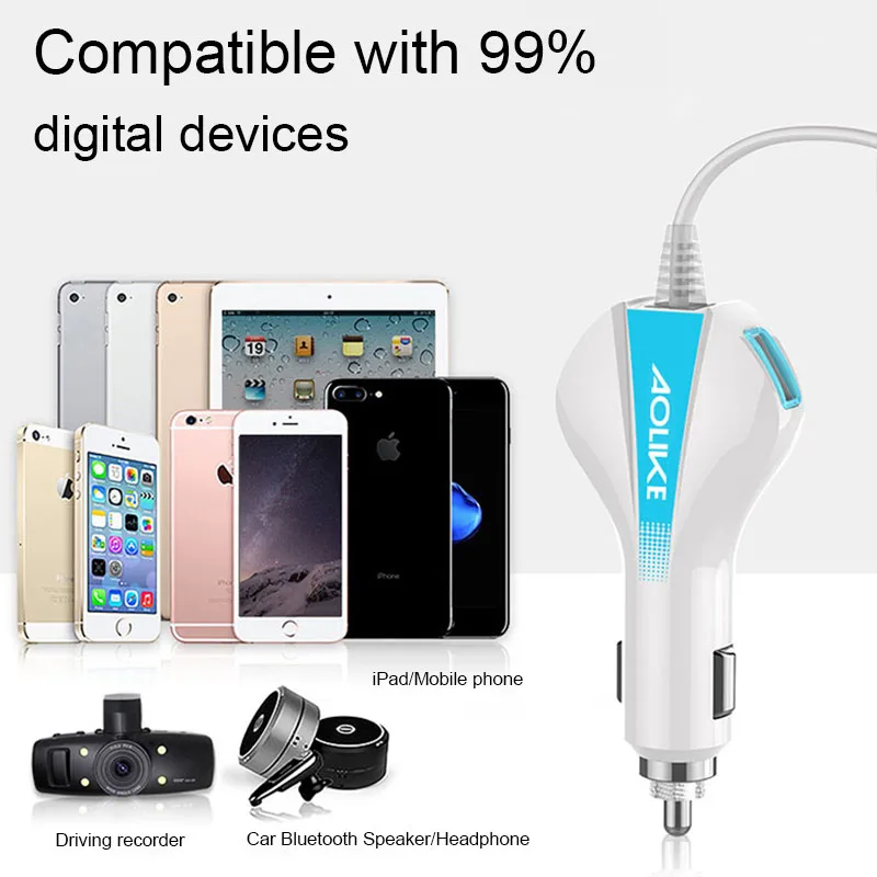 Автомобильное USB зарядное устройство Быстрая зарядка QC 3 0 для мобильного