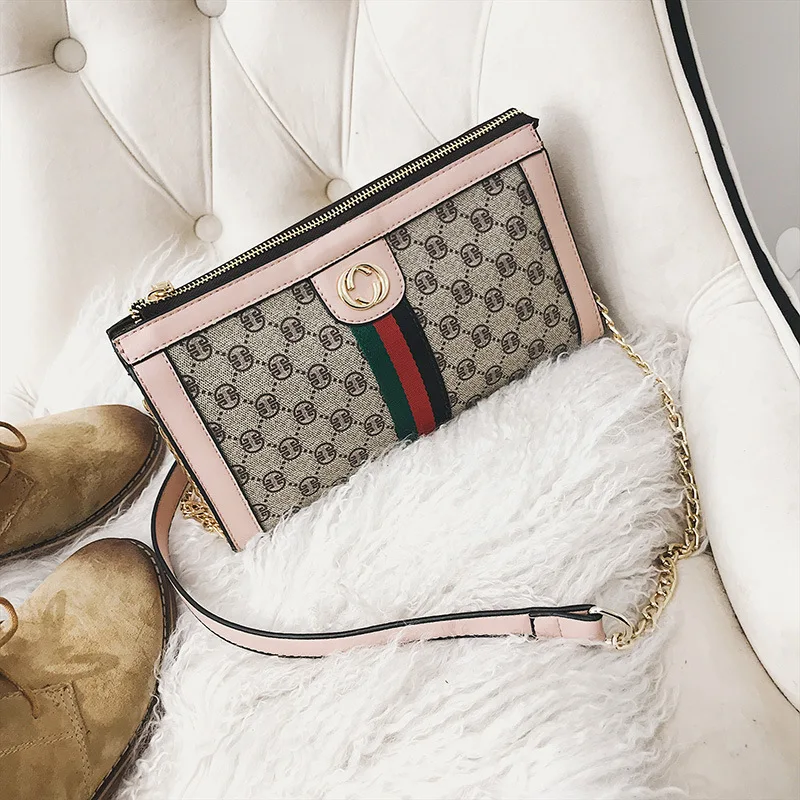 Роскошные Для женщин сумка сумки на ремне со вставками flroal цепи Crossbody Сумки из