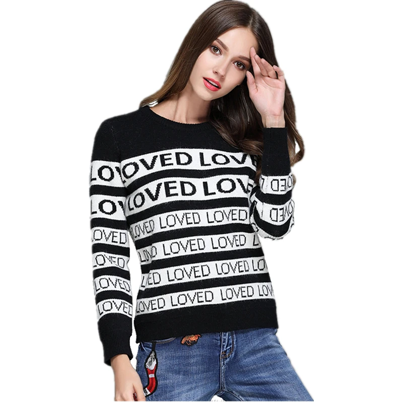 Новинка Осень-зима 2021 Женский утепленный свитер высококачественный модный