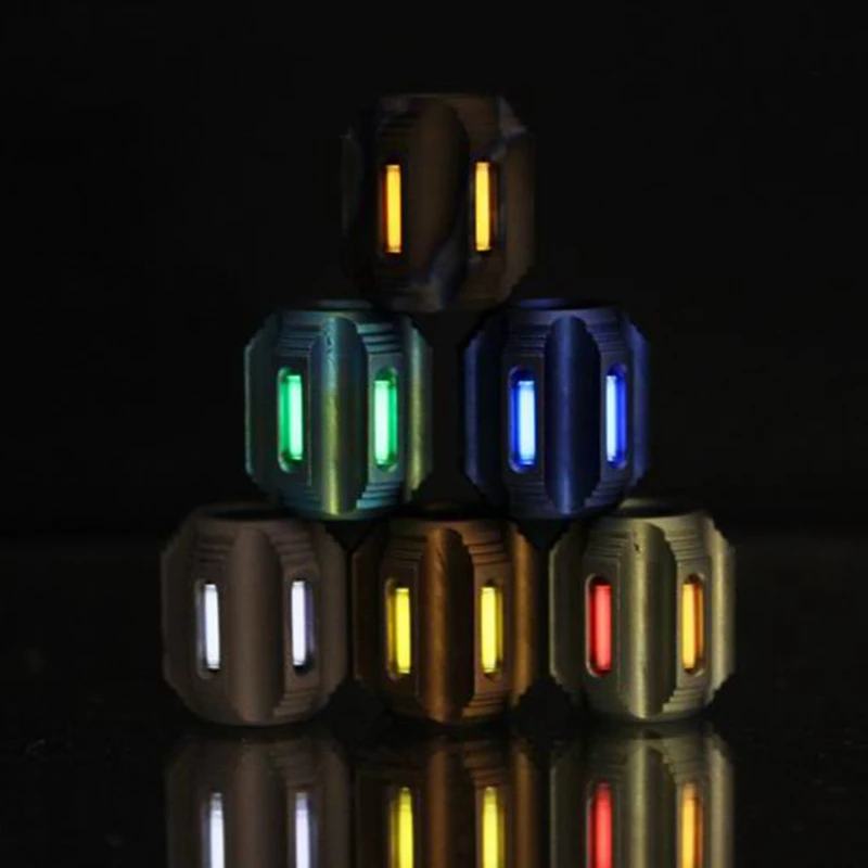

EDC Titanium Alloy Knife Beads A Pendant Paracord Outdoor DIY Decorations Camping Gear EDC Tools