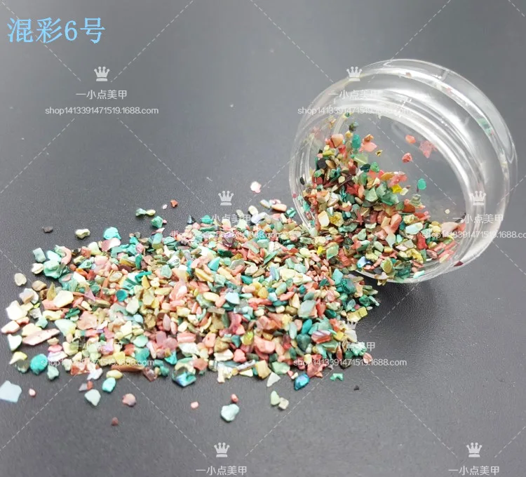 Японский гвоздь с натуральными частицами абалона моллюсков фототерапия