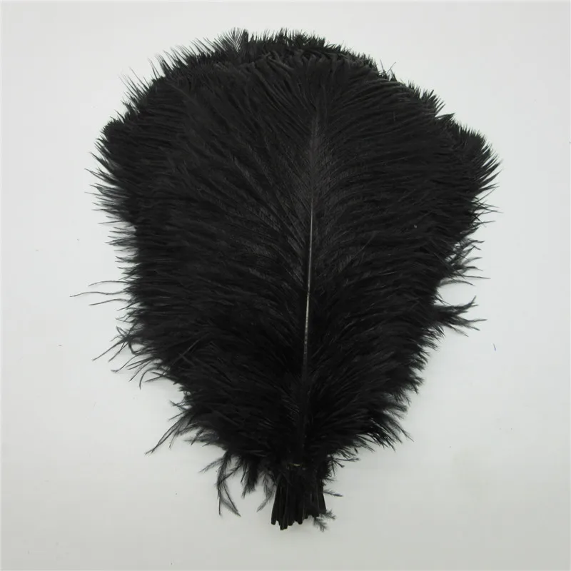 

Wholesale Natural Ostrich Feathers 15-75CM 6-30 Inch Diy Christmas Party Wedding Dress Decorations black Ostrich Feathers plumes