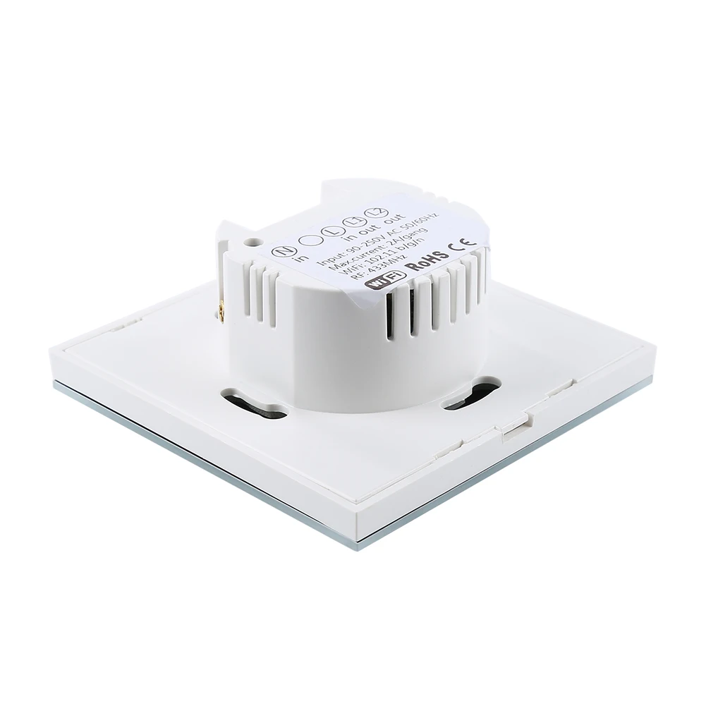 Интеллектуальный выключатель света Sonoff T1 EU/UK Smart Wifi настенный сенсорный переключатель сенсорный/WiFi/433 RF/APP дистанционный контроллер для умного дома работать с Alexa