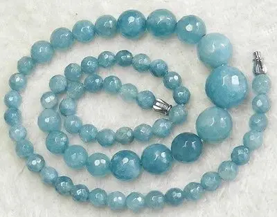 

Оптовая продажа, дешевое ожерелье из натуральных бразильских хрустальных круглых бусин 6-14 мм, 18 дюймов