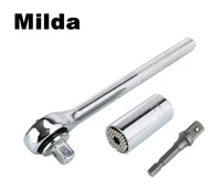 milda 7 19mm universal magic socket wrench multi function hand tool set repair kit screwdriver wrench power tool accessories