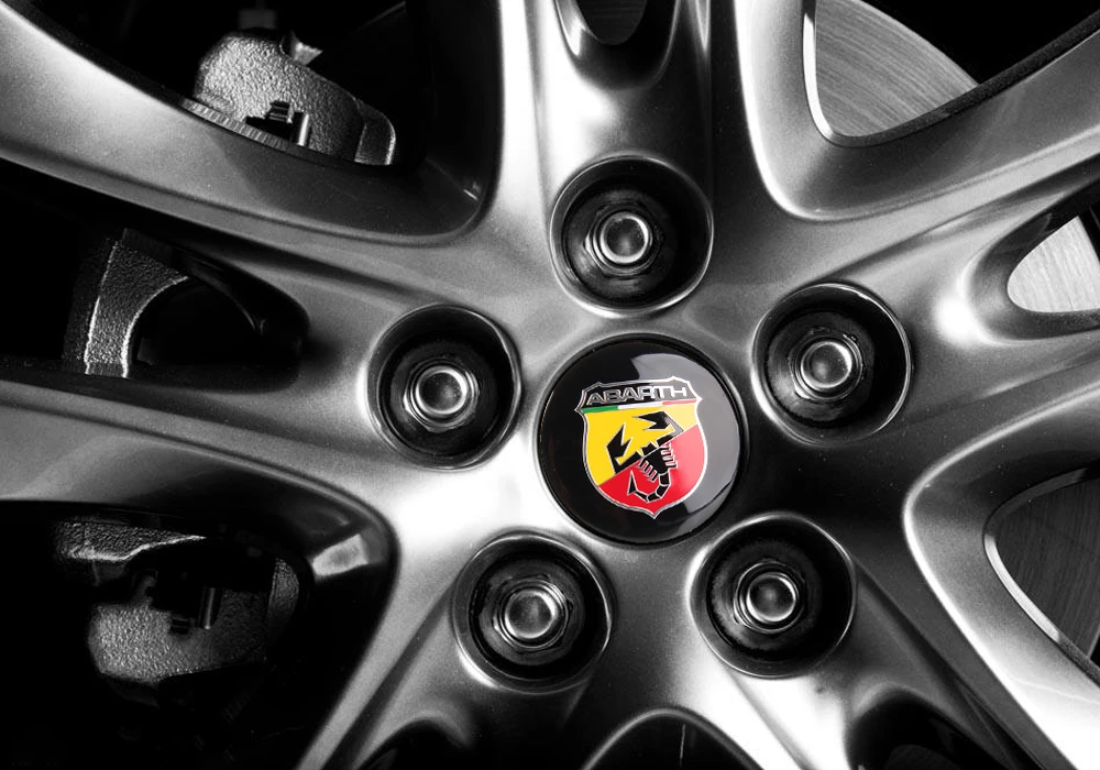 Колеса Стикеры герба Знак для Abarth логотип 595 500 695 Fiat 124 131 Punto 1000 204A автомобильные