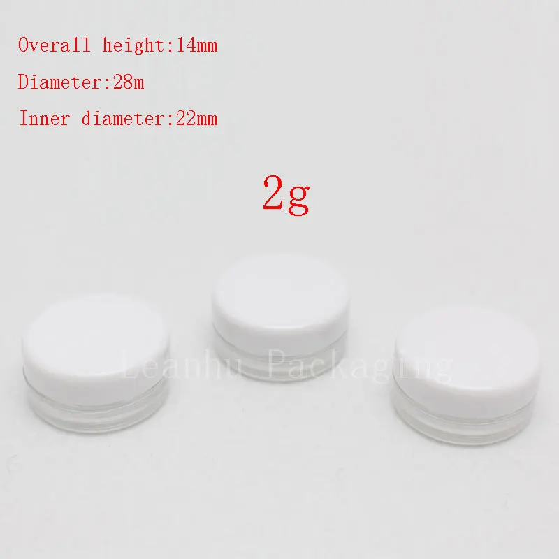 Маленькие пустые косметические жестяные банки 2 г пластиковые для крема упаковка