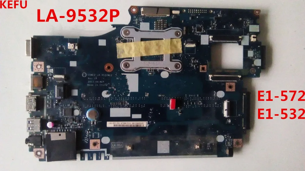 Материнская плата KEFU NBMFM1100A для ноутбука Acer E1-532 E1-532P материнская с процессором 2957u