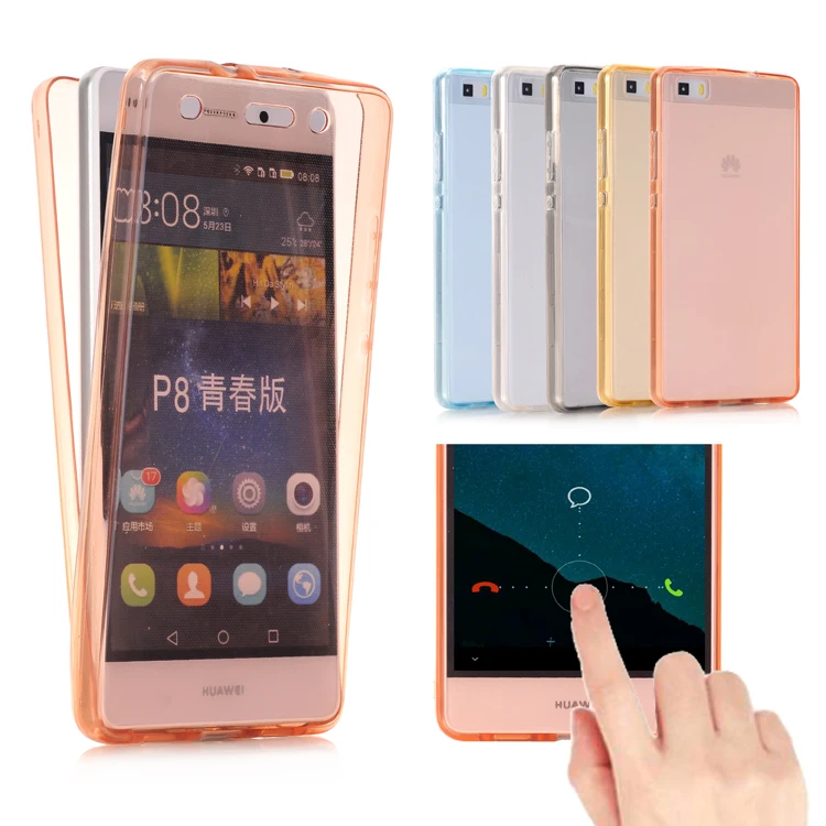 Чехол для Huawei Ascend P8 Lite / P9 Мягкий защитный чехол из ТПУ с полным корпусом