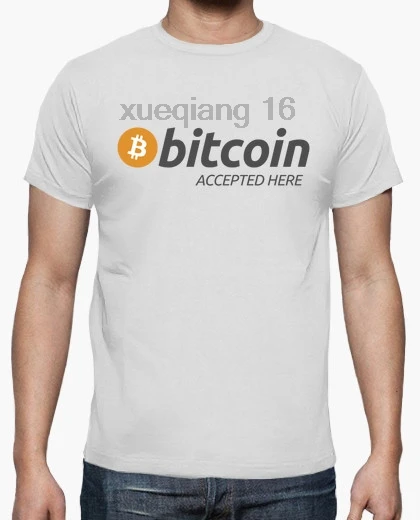 BITCOIN принято здесь Футболка | Мужская одежда