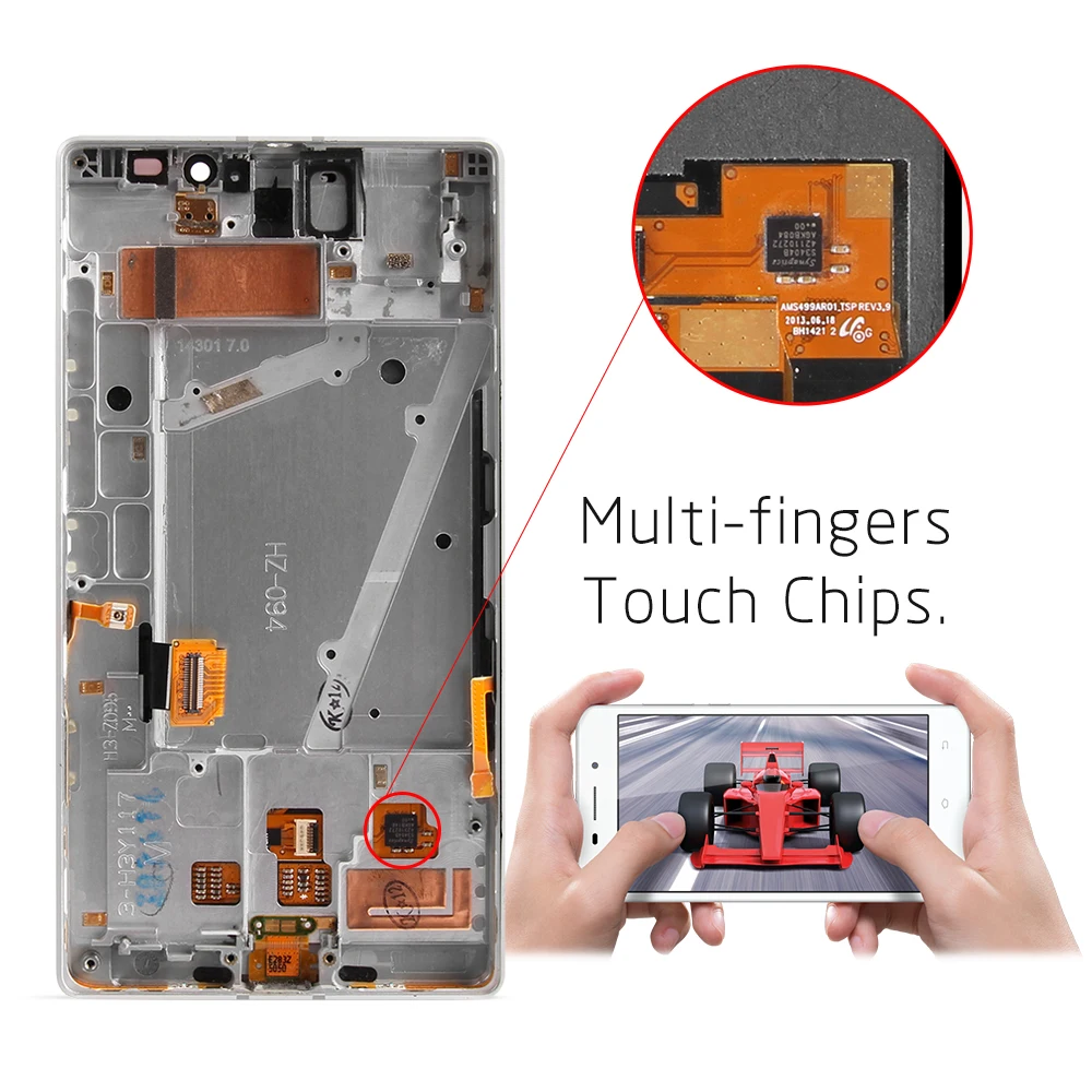 Оригинальный AMOLED 5 0 &quotLCD для NOKIA Lumia 930 ЖК-дисплей кодирующий преобразователь