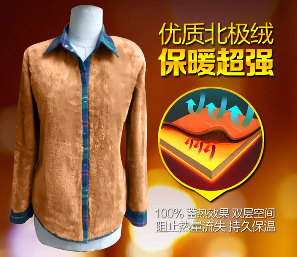 Женские Фланелевые Рубашки Tengo с длинным рукавом и толстым бархатом|women blouses|women