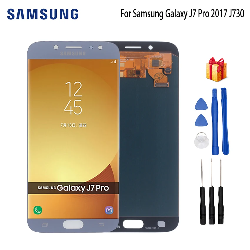AMOLED для SAMSUNG Galaxy J7 Pro J730 SM-J730F ЖК-дисплей Samsung 2017 J730FM J730G J730GM | Мобильные телефоны и