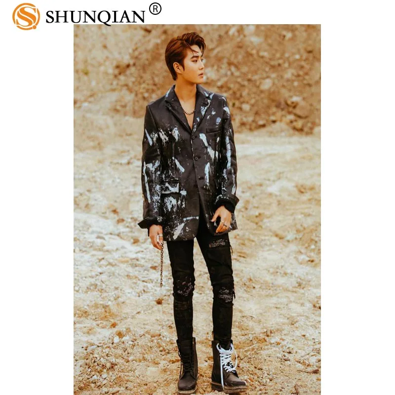 Новое поступление Шелковый постер KPOP EXO SUHO с индивидуальным принтом модный
