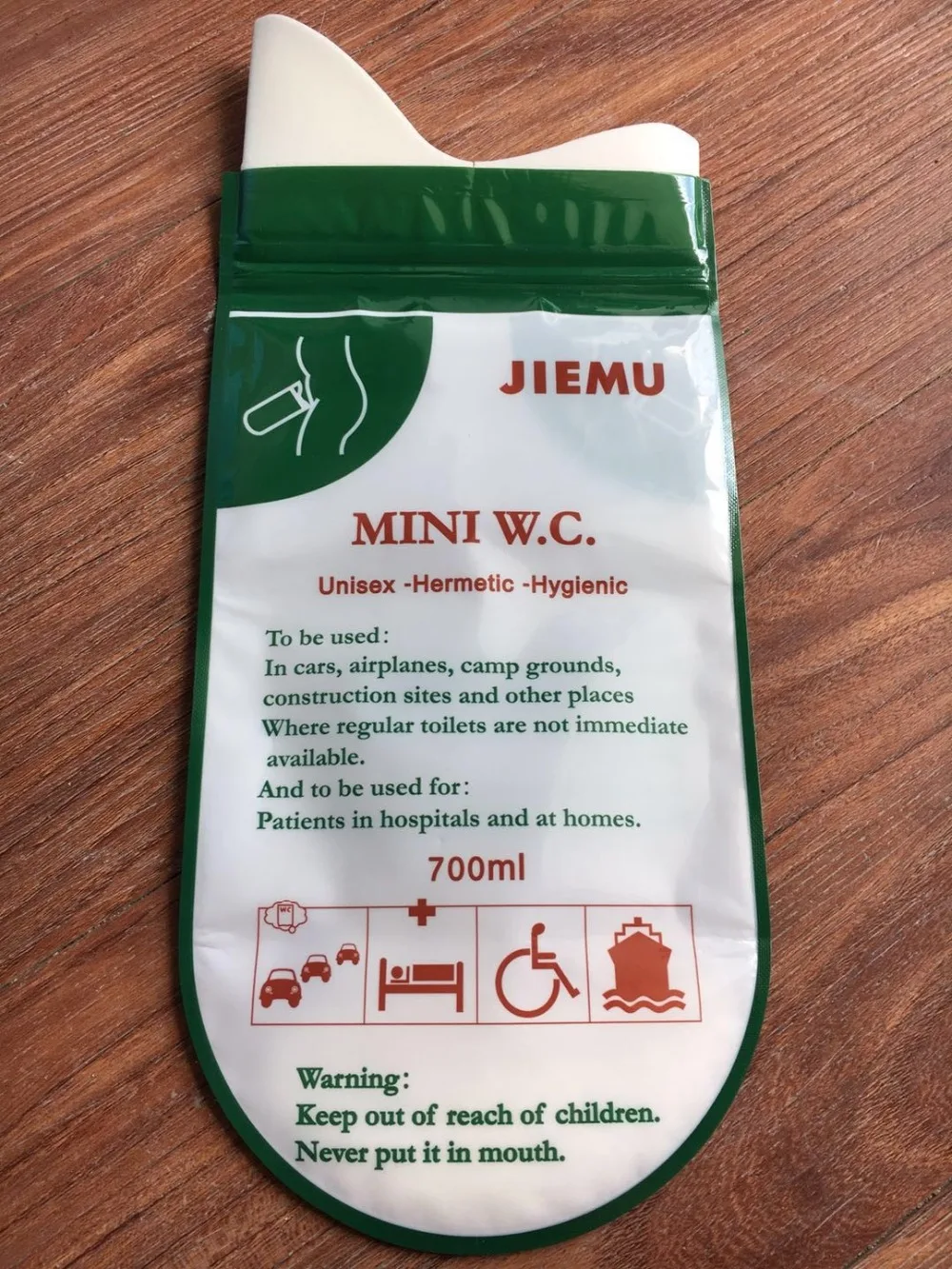 JIEMU 700 мл одноразовые наружные портативные мини wc w. c