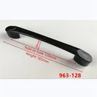 Цинковый сплав Черный кабинет ручки в американском стиле кухонный шкаф дверь тянет ящика модные мебельные ручки B-963-128