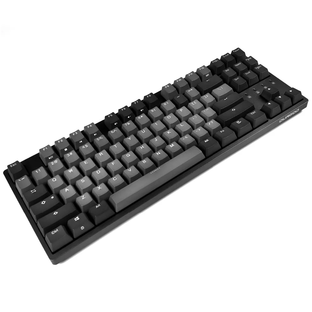 DURGOD Mechanical Keyboard Cherry MX Switch N-key Rollover 87 Keys (PBT) Type C Interface for Gamer/Typist/Office(QWERTY-Layout)