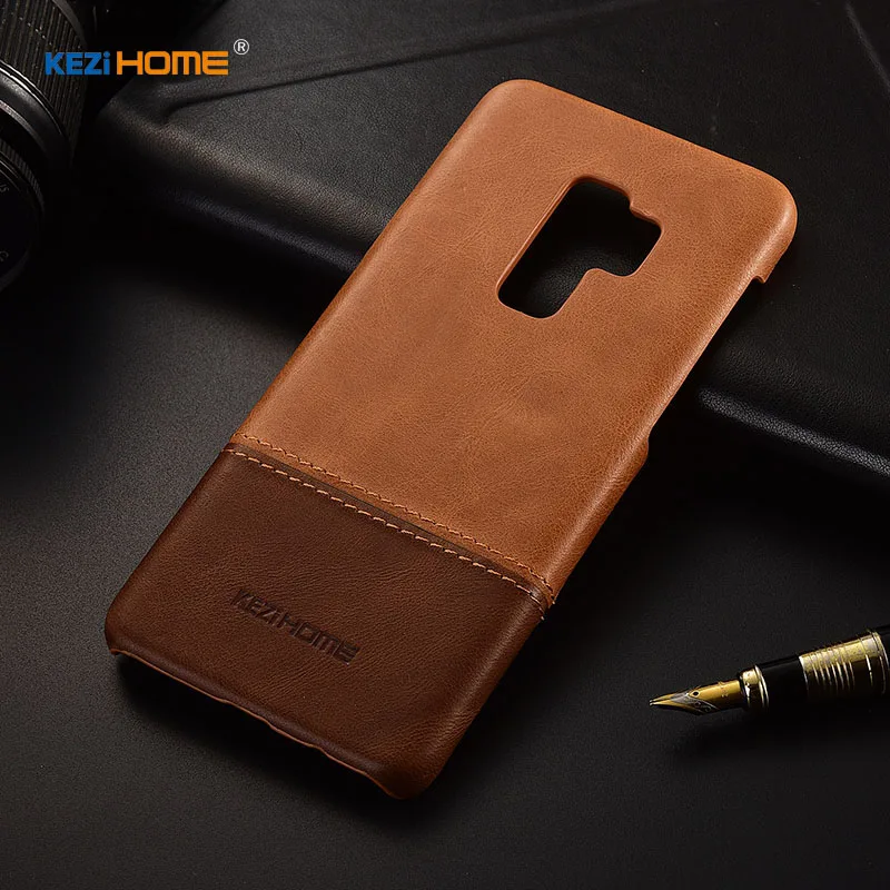 Чехол для Samsung Galaxy S9 Plus KEZiHOME роскошный популярный цвет натуральная кожа жесткая